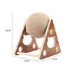 Solid Wood Cat Scratching Ball Sisal Cat Toy Scratch Natural Durable Sisal Board Scratcher for Cat Grinding Sisal Rope Climbing