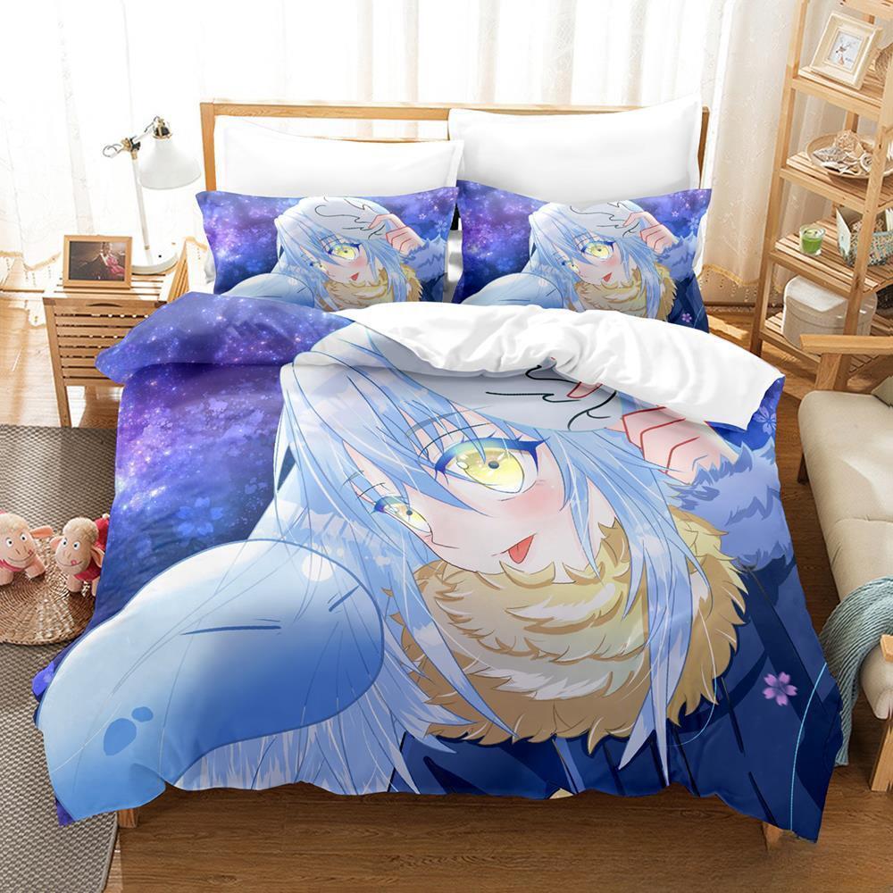 That Time I Got Reincarnated As A Slime Bedding Set Single Twin Full Queen King Size Bed Set Adult Kid Bedroom Duvet Cover Sets