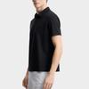 FILA Blue Solid Loose Knit Short Sleeve Polo Shirt Men tops F11M622120F-BK