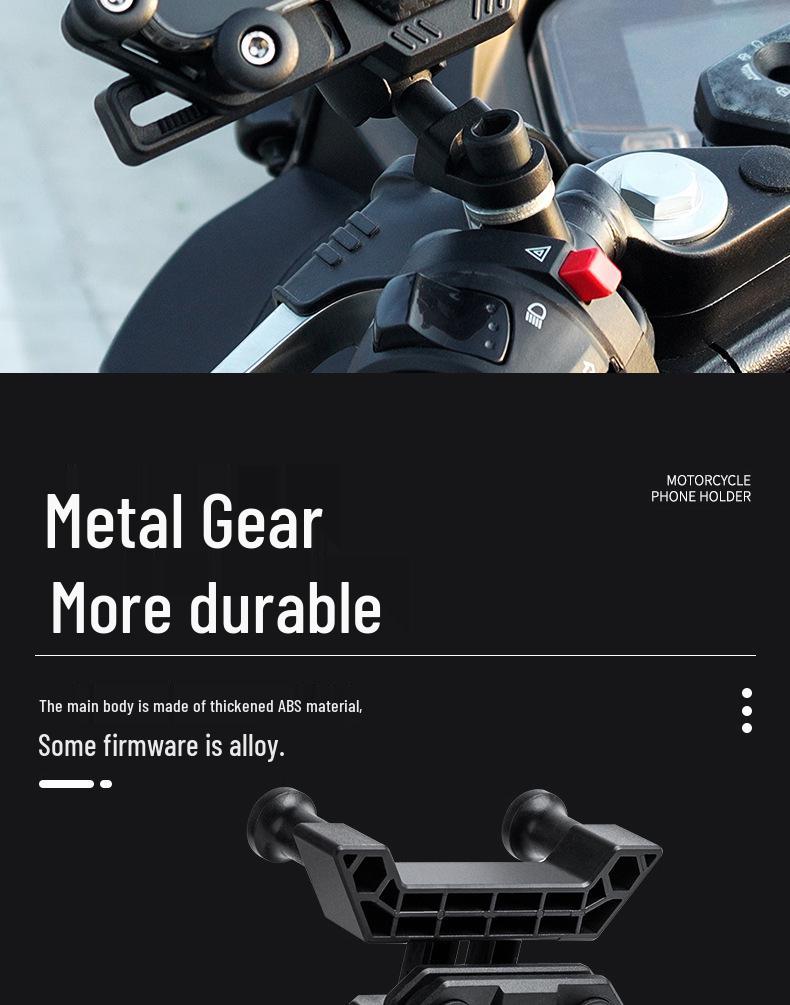 Universal Shock-Absorbing Phone Holder for Pedal Electric Motorcycles & Scooters