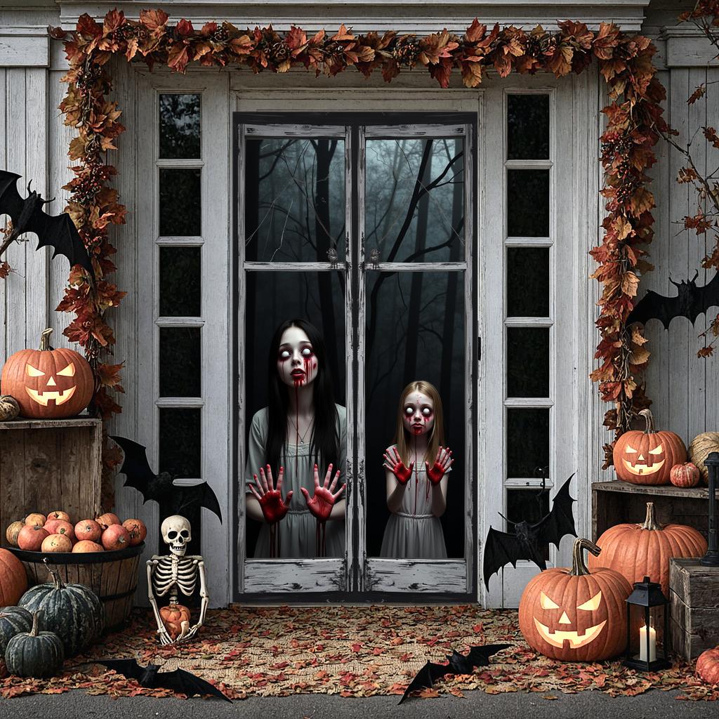 Gothic Theme Gothic Horror Banner Scary Decorations Blood Effect Horror Decoration For Theme Party Gothic Gathering Horror