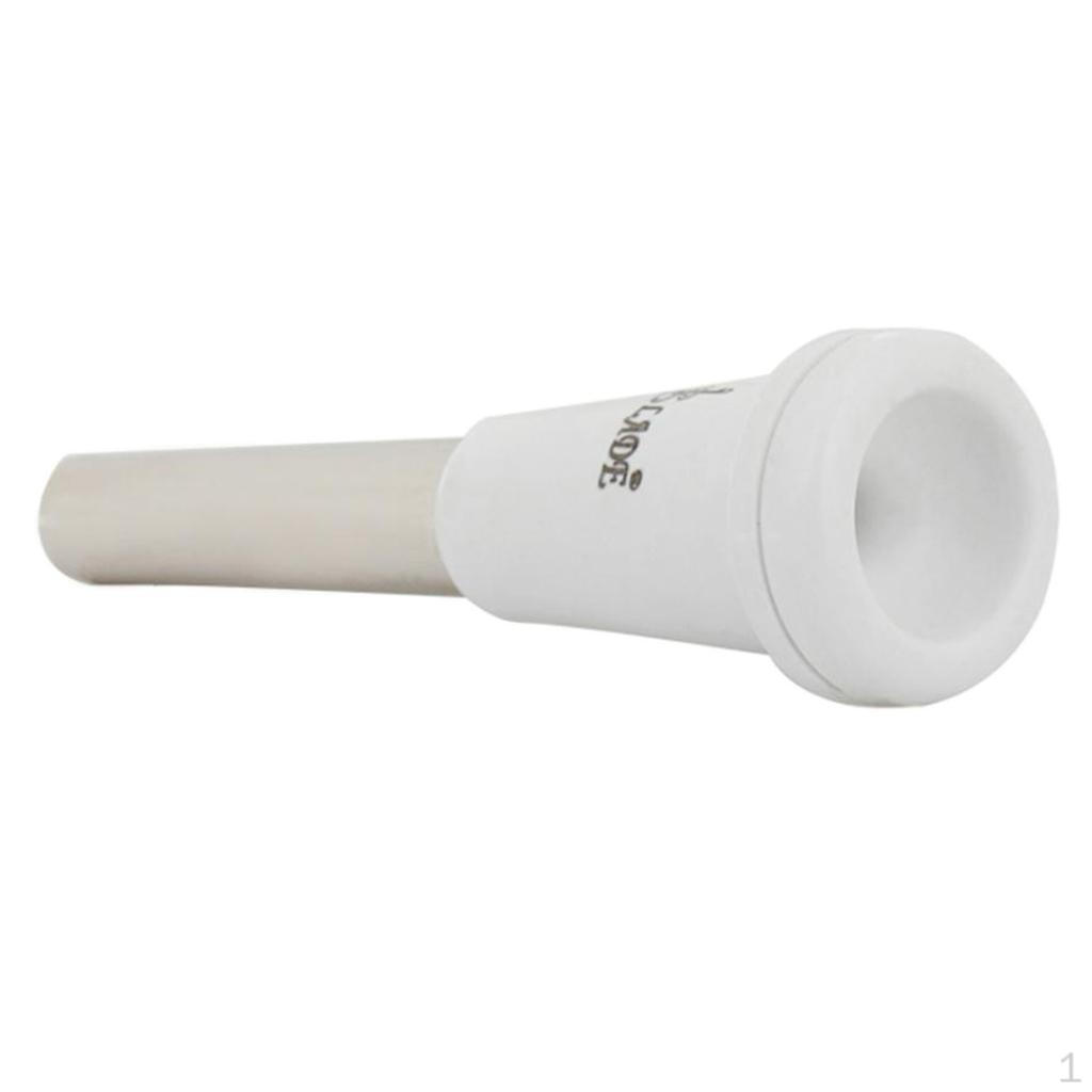 Pro Trumpet Mouthpiece Accessory for Beginners Practice белый