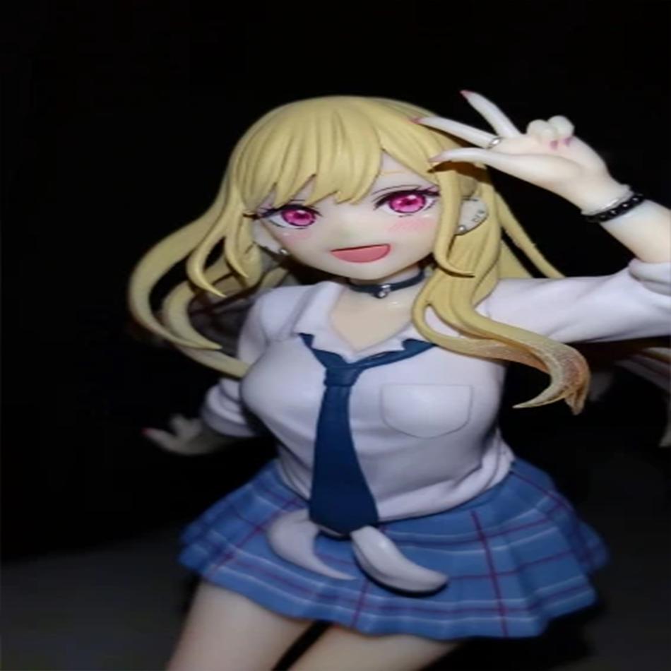 18cm My Dress Up Darling Uniform Anime Figure Toys Model Collector Birthday Gift MARIN KITAKAWA PVC Entertaining Play Safe Kid Friendly Fun