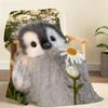 Cute Penguin Kawaii Blanket Soft Throw Blanket for Home Bedroom Bed Sofa Picnic Travel Office Rest Cover Blanket Gift