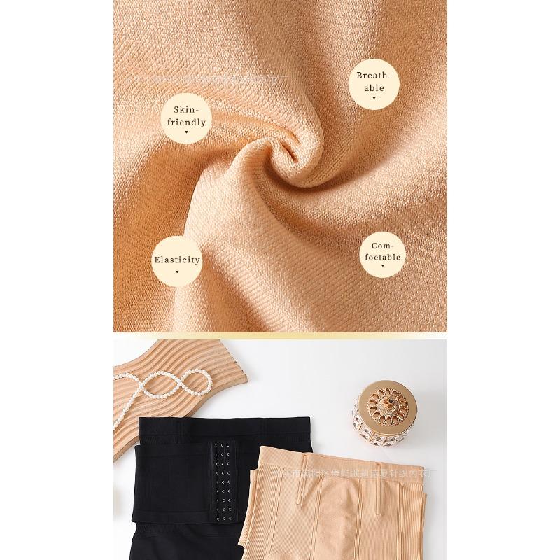 High Waist Buckle Tummy Control Butt Lifting Postpartum Anti Exposure Shapewear Safety Shorts