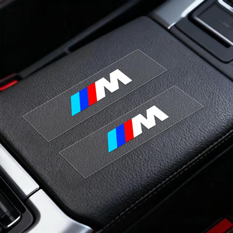 Car Interior Sticker Creative Emblem Badge Sticker Waterproof For BMW M F10 F20 E83 E90 E92 E93 X1 X5 X6 F30 G03 E43 E53 E63 E84 RI3