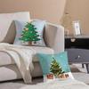 C-Christmas treeS Pillow Case Square Pillow Bedroom Sofa Leisure Comfort Cushion Living Room Home Decoration