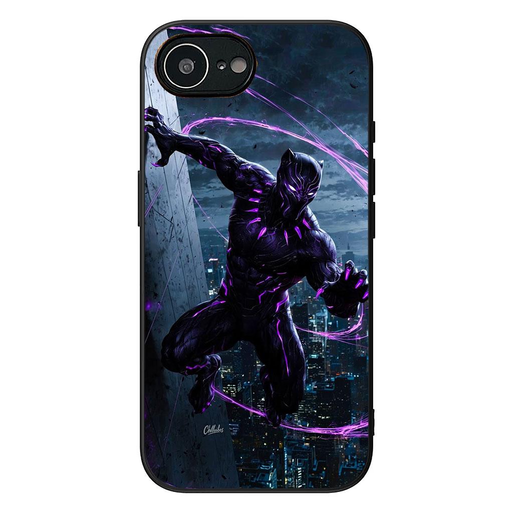 Black Marvel Panther Casing Phone Cover for Samsung Galaxy S22 S21 S20 Fe Ultra S9 Plus + A13 A22 M21 M31 M55 M15 Case