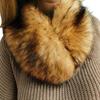 Modern style Shawl Neckerchief Winter Warm Women scarf Faux fur Coat collar