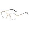 Metal Frame Glasses Round Anti Blue Light Eyewear Women Men Classic Trend Transparent Computer Reading Eyeglasses for Unisex