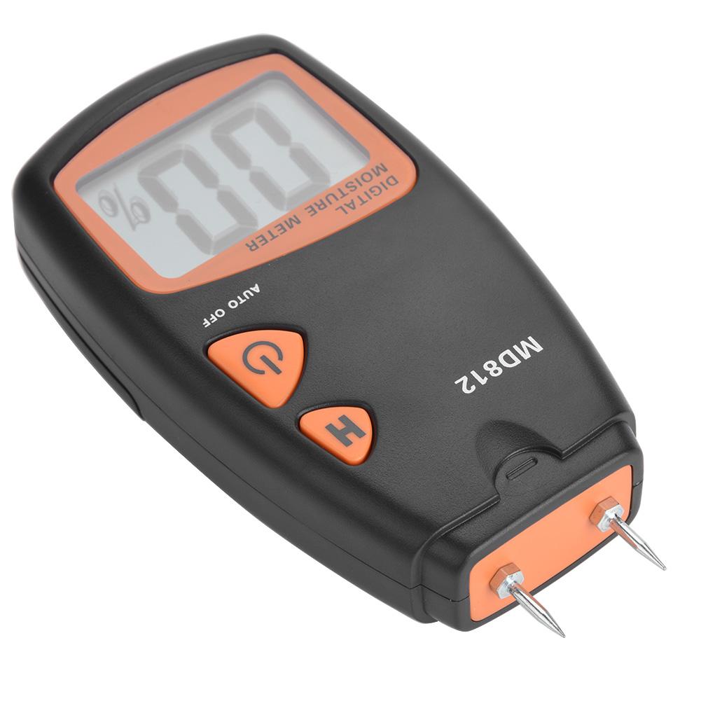 MD812 Digitales LCD 24-Pin Holzfeuchtemessgerät Tester Holz Hygrometer Feuchtigkeitsdetektor