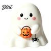 Reading Ghost Decoration Halloween Resin Figurine Creepy Witch Hat Statue Decor Pumpkin Ornament for Holiday Party
