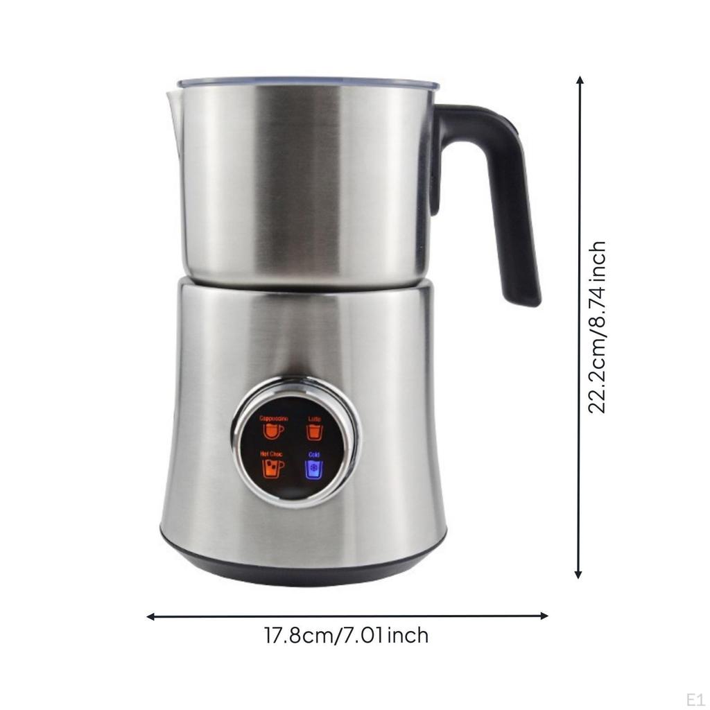 Electric Milk Frother 900 Ml Stainless Steel Pouring Spout