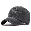Cotton Cap Baseball Vintage Neutral Gender Women  Men For Hats Casual 3D Black Letter Embroidered Stitching Outdoor Sports Dropshipping