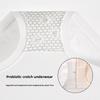 Women's Spring and Summer Pure Cotton 10A Antibacterial Mulberry Silk No Trace No Hip Mid Waist Flat Angle Briefs Einson