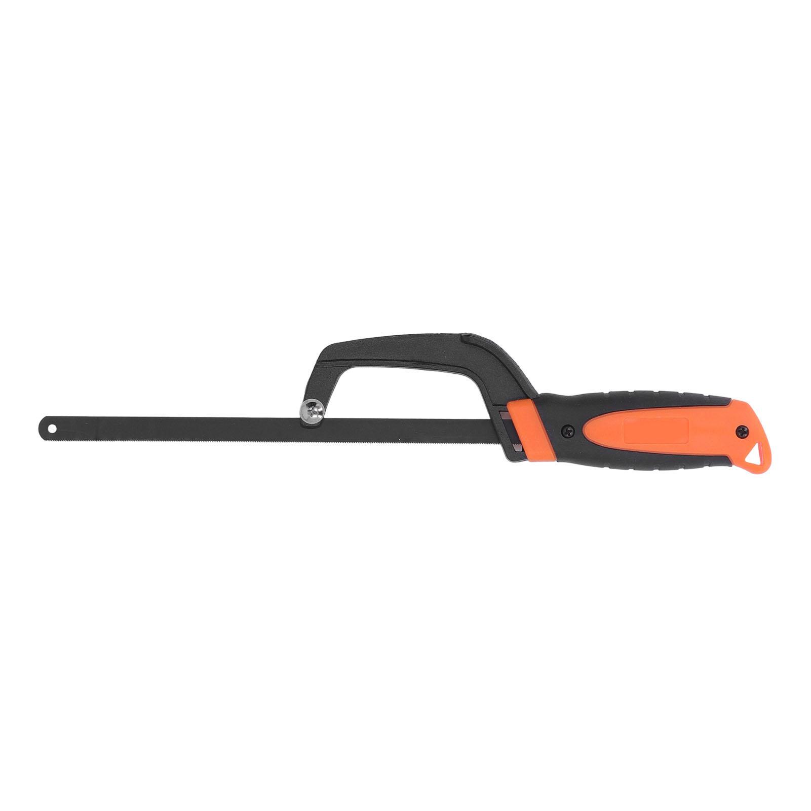 

Mini Hacksaw Frame Adjustable Compact Hand Hack Saw Aluminum Alloy Frame with Blade