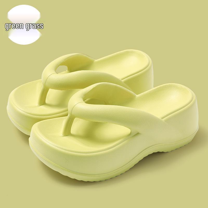 High-End Women's Herringbone Thick-Soled Summer Beach Slippers