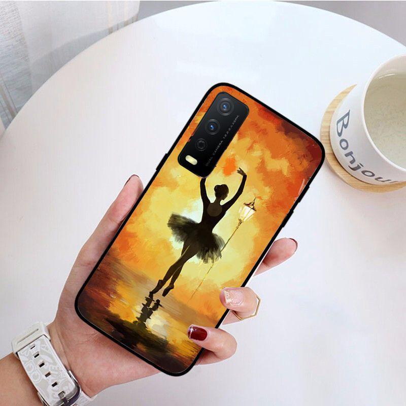 Ballett tanzendes Mädchen Ballerina Ölgemälde Handyhülle Für vivo Y31 Y30 Y33S Y11S Y12 Y17 Y20 Y21S Y1S Y53S Y15 Y19 Y91C V23Hülle