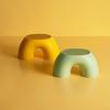 Creative Rainbow Storage Stool for Kids - 3D Cushion, Non-slip, Round Foot Stool for Living Room or Shoe Changing.