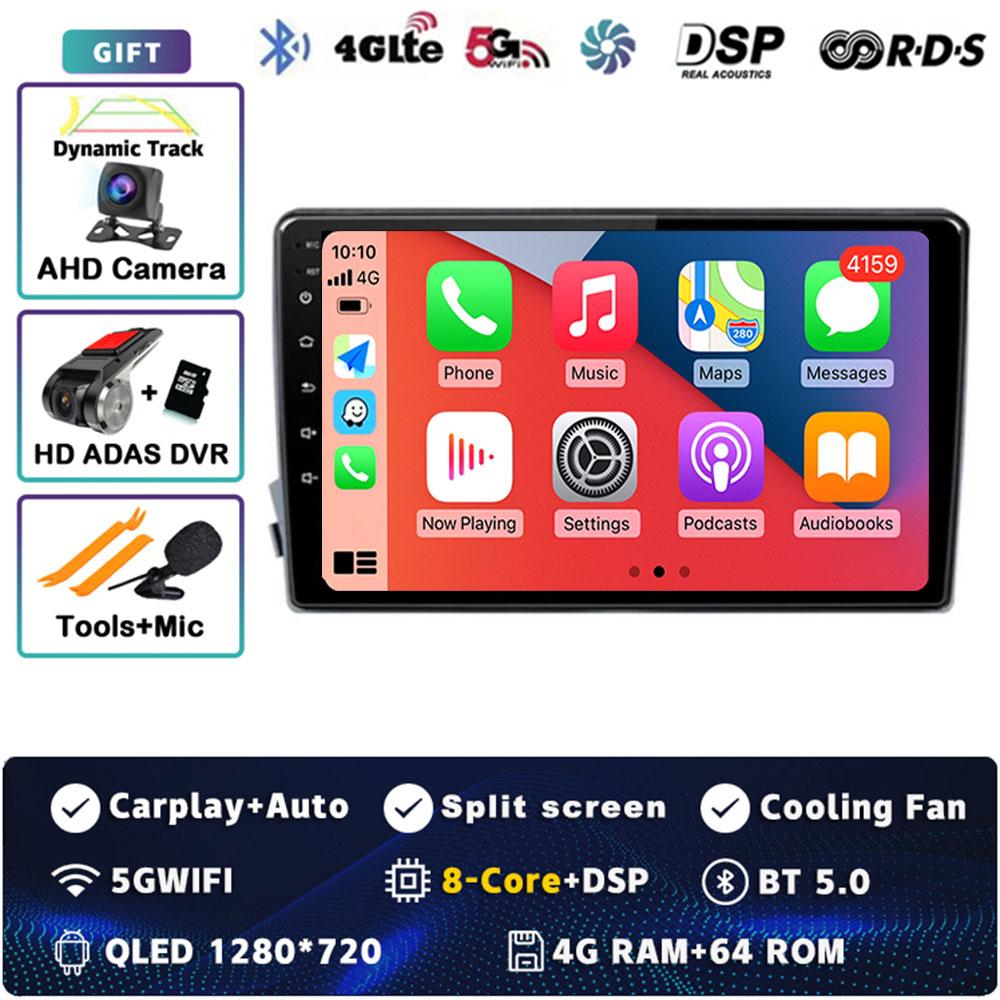 Android 14 Carplay Car Radio For SsangYong Kyron Actyon 2005 - 2013 Multimedia Video Player Navigation GPS Stereo 2Din DVD Auto