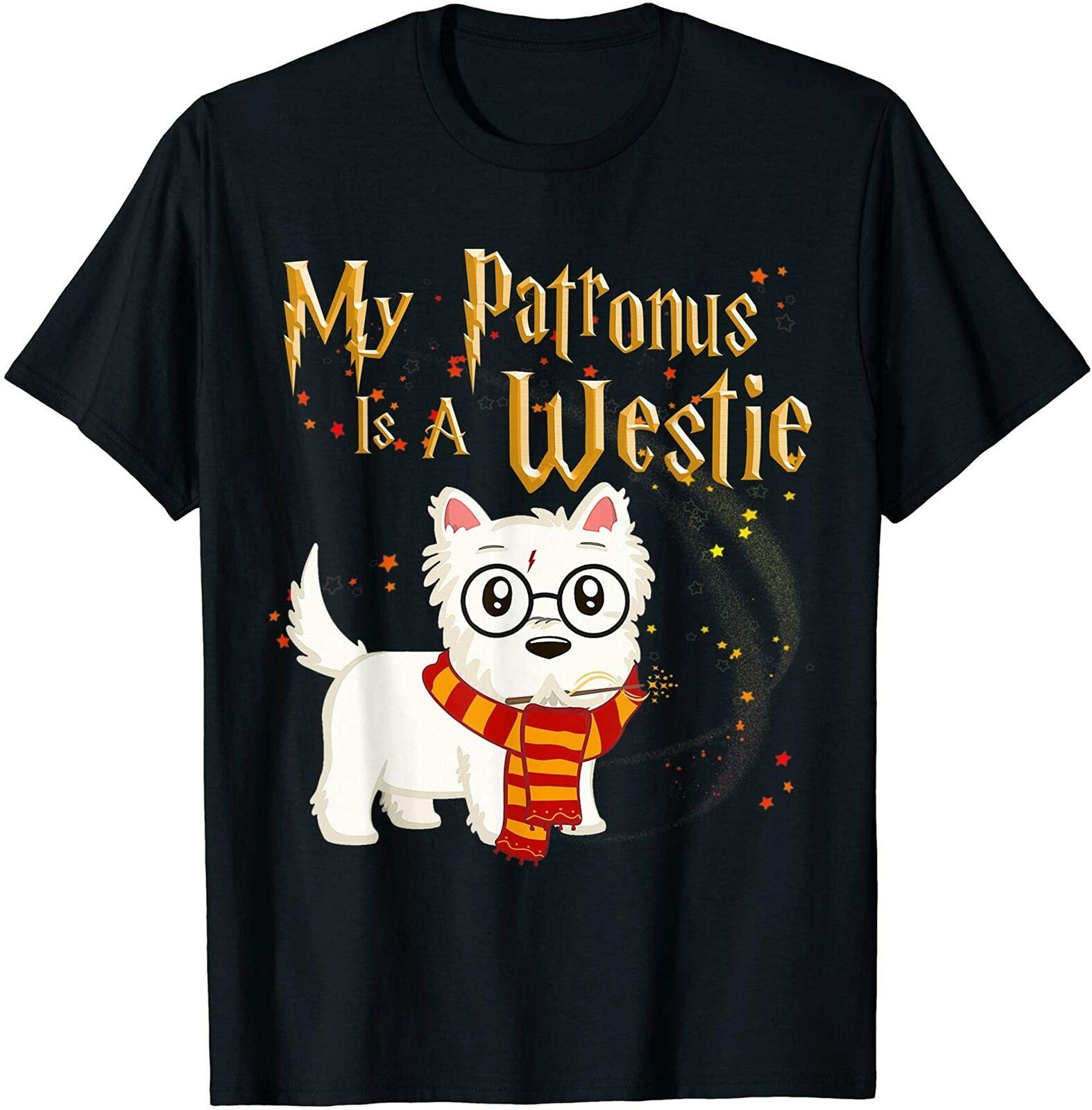 My Patronus Is A Westie. Funny Dog Lover Christmas Gift Mens T-Shirt. Summer Cotton Short Sleeve O-Neck Unisex T Shirt New S-3XL 4XL