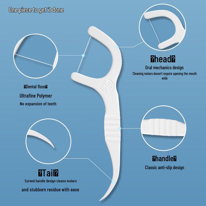 DR. Yaboshi Ultrahochfeste Zahnseide-Sticks, 50 Stück