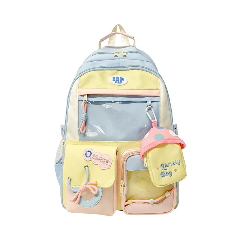 Schoolbag wholesale Japanese backpack large capacity girl backpack ins middle school students Korean version Macaron street trend school bag
