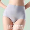 Women High Waist Breathable Triangle Panties Tummy Control Butt Lifting Antibacterial Plus Size Summer Underwear