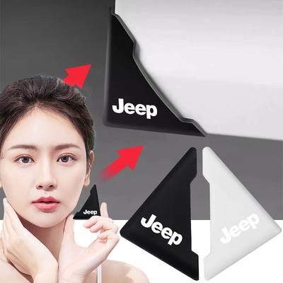 2 ks Silikónový ochranný kryt proti kolízii rohu dverí auta pre Renegade Compass Grand Cherokee Wrangler Jk Gladiator