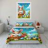 Easter Bunny Spring Picnic Set Exquisite Three-Piece Bedding Set Gift For Kids And Adults