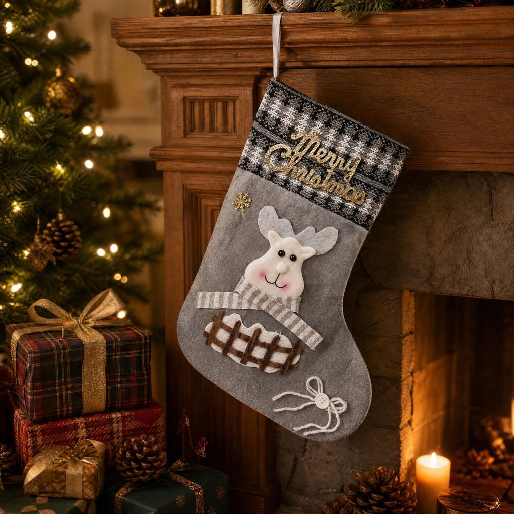 Christmas Stocking Hanging Ornament for Holiday Decor