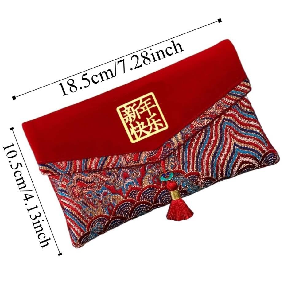Magnetic Snap Spring Festival Red Envelope Traditional Lucky Money Packet  Celebration Party