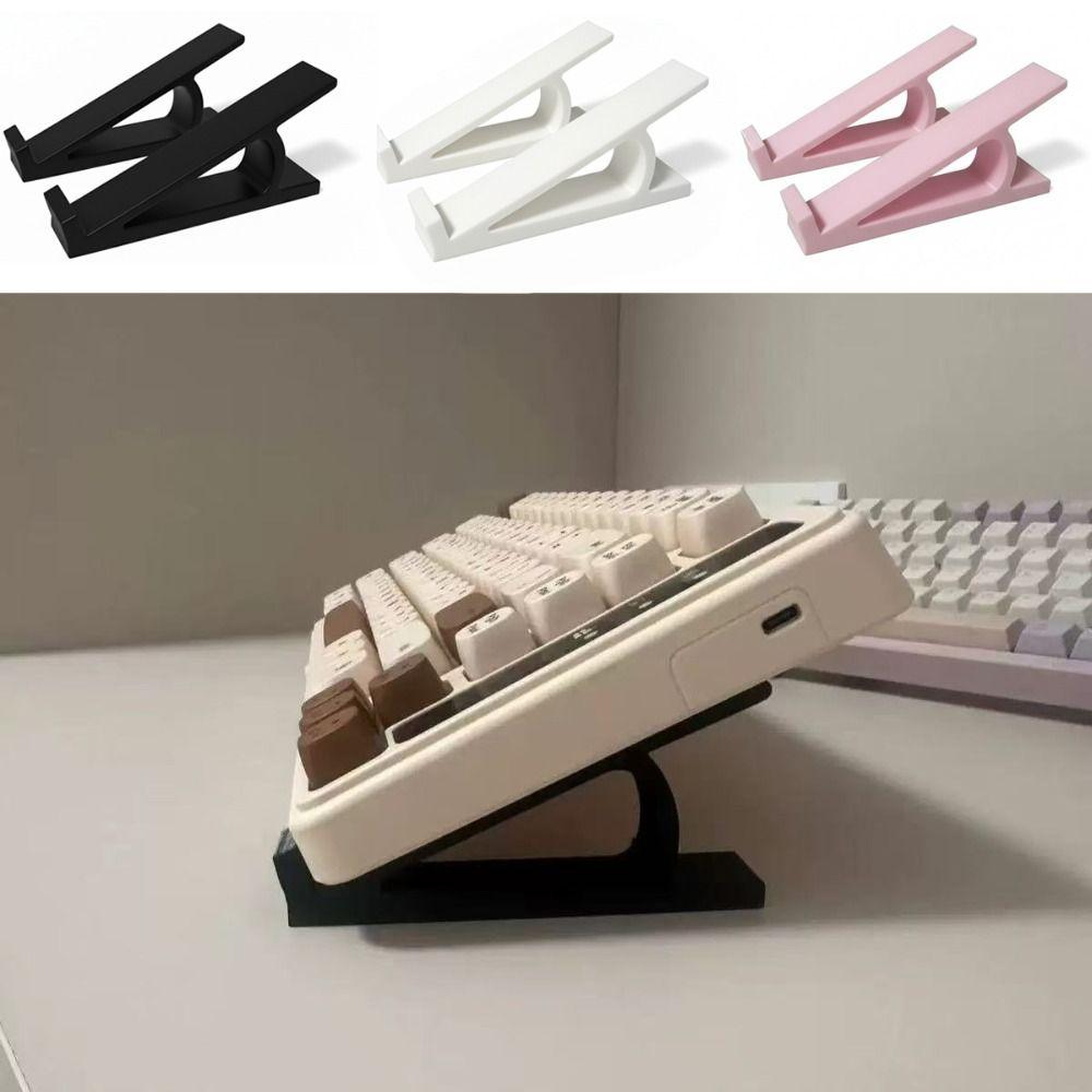 1 Pair Portable Keyboard Elevated Stand Raised Keyboard Angle Accessories Computer Keyboard Riser Plastic Monitor Holder
