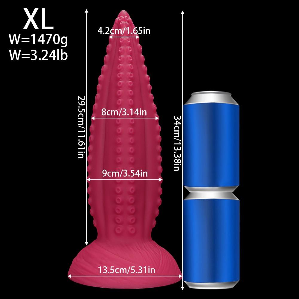 Extra Large Tentacle Silicone Prostate Massager, Flexible Fantasy Anal Plug for Men Adult G-Spot Stimulation, Sex Toys for Unisex Butt Plug