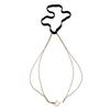 Sweet and Sexy Rhinestone and Pearl Elastic Beach Leg Chain