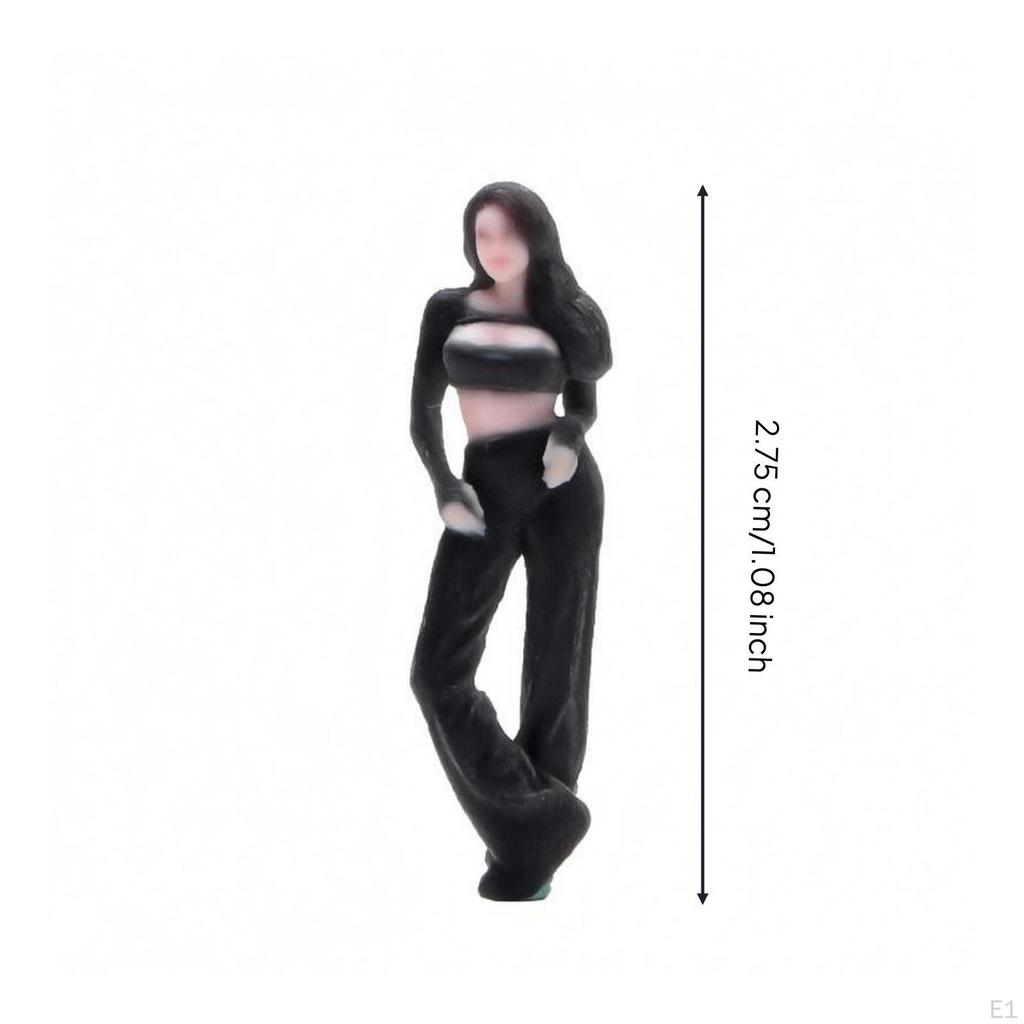 Standing Female Figurine Decorative Three-Dimensional Printed
