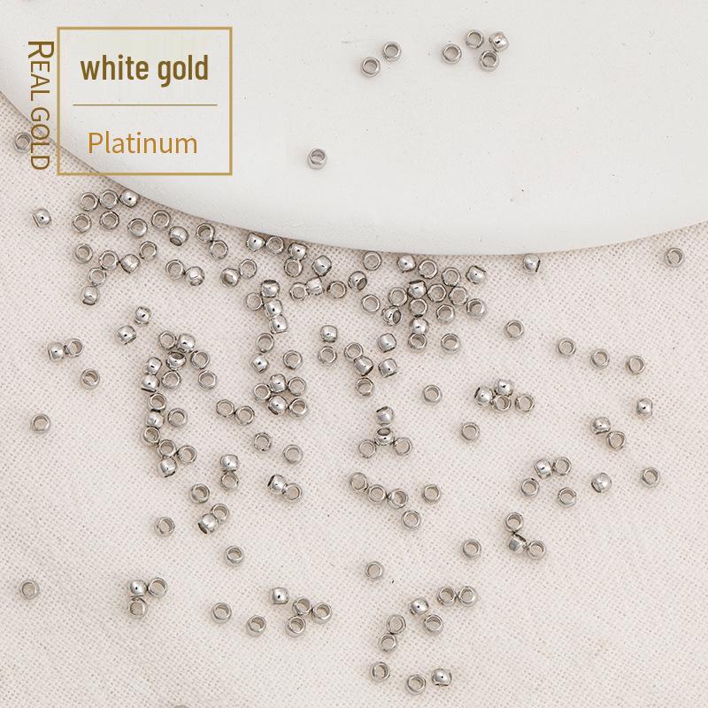 14K Gold Filled Perlenklemme mit Farberhalt, 2mm Schmuckherstellungszubehör