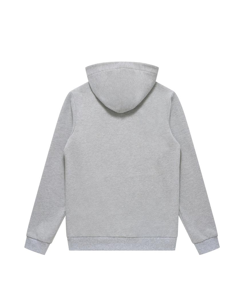 Solew Two-Way Logo Zip-Up Hoodie_Gray