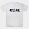 Men Black Print T-shirt Jeffster! No-Cut Transfer Paper Print Cotton Tshirt