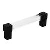 Acrylic Drawer Pulls Single Hole Crystal Cabinet Drawer Pulls for Kitchen Cabinets Dresser Cupboard
