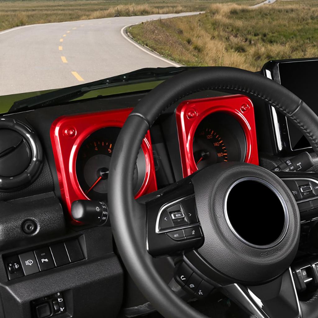 FXETRNL Side Meter Decoration Frame Protective Cover for Suzuki Jimny JB64 JB74 JC74 ABS Resin Jimny Accessory Interior Custom Part Suzuki Jimny