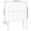 LED Headboard Pink 90x5x118 128 Cm Velvet