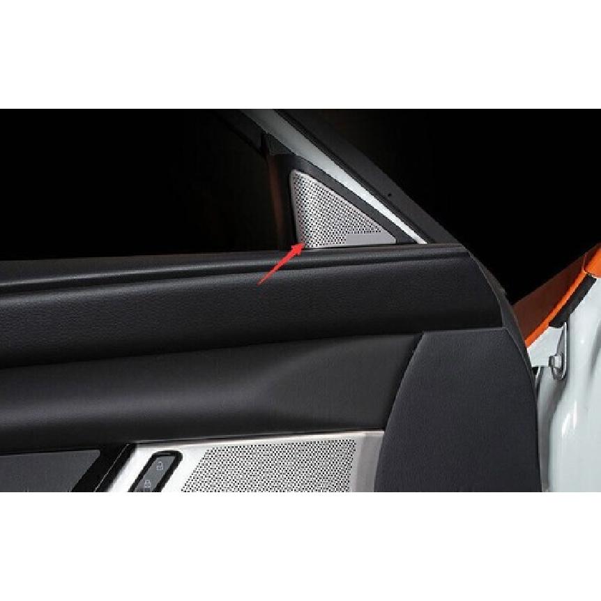 For Mazda 3 Axela 2019-2024 Silver Steel A Pillar Speaker Sound Cover Trim 2PCS
