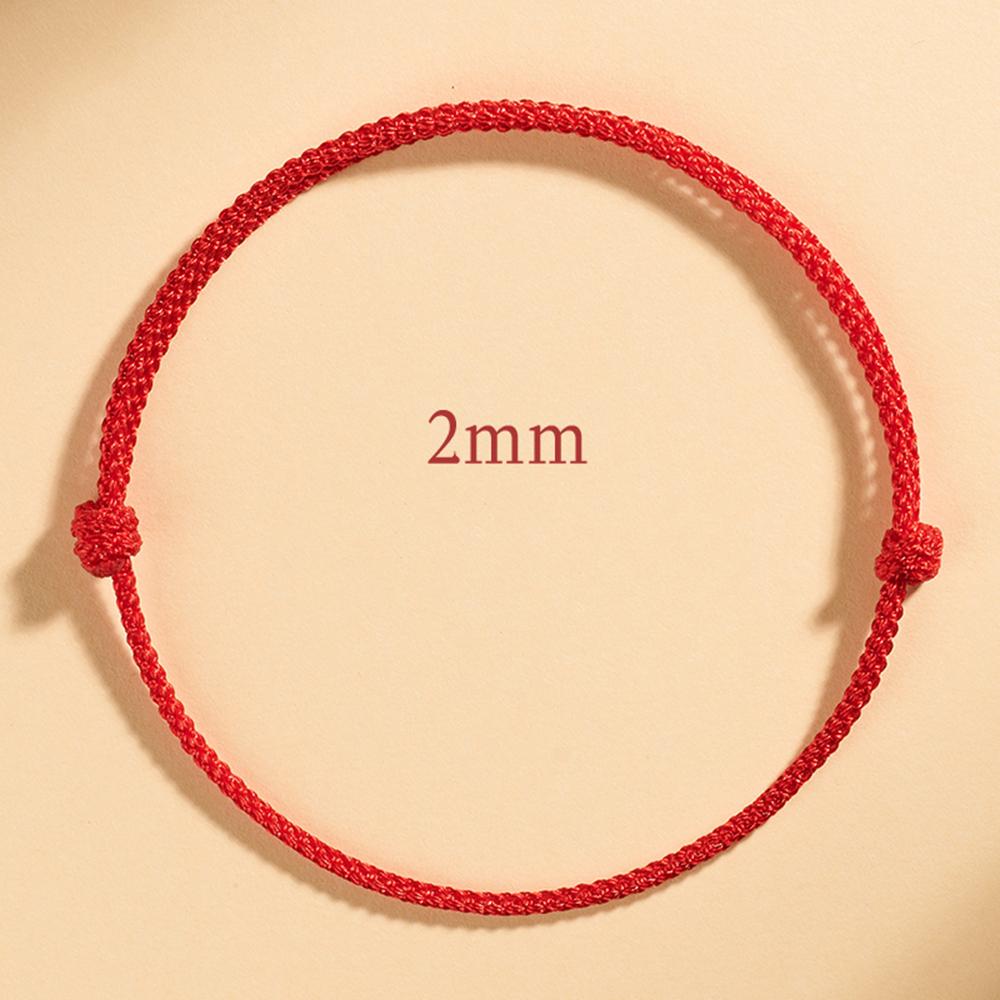 Simple Red String Bracelet for Women Men Adjustable Handmade Red Cord Bracelet for Protection and Good Luck Charm Jewelry