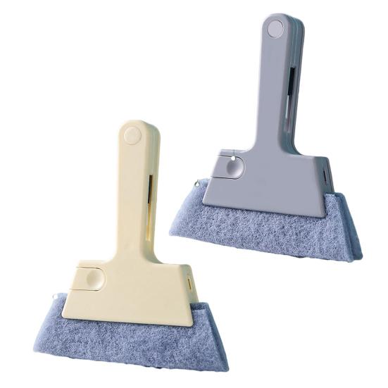 1/2/3Pcs Cleaning Cloth Groove Cleaning Brush Window Track Cleaner Brush Handheld Groove Cleaning Tool with Sponge Bristles
