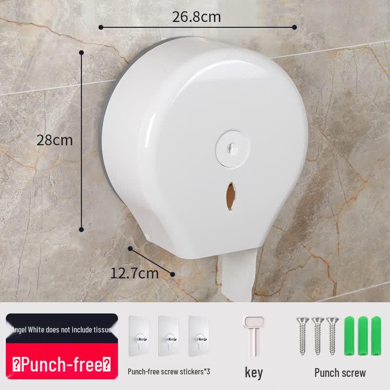 Wall-Mounted Hotel Toilet Paper Dispenser