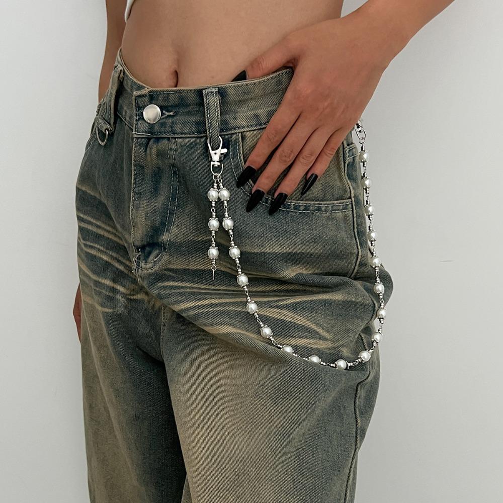 Punk Multicamadas Pingente de Estrela de Metal Corrente de Calça Hip Hop Chaveiro de Cintura Corrente de Jeans Acessórios de Joalheria da Moda Feminina Presentes
