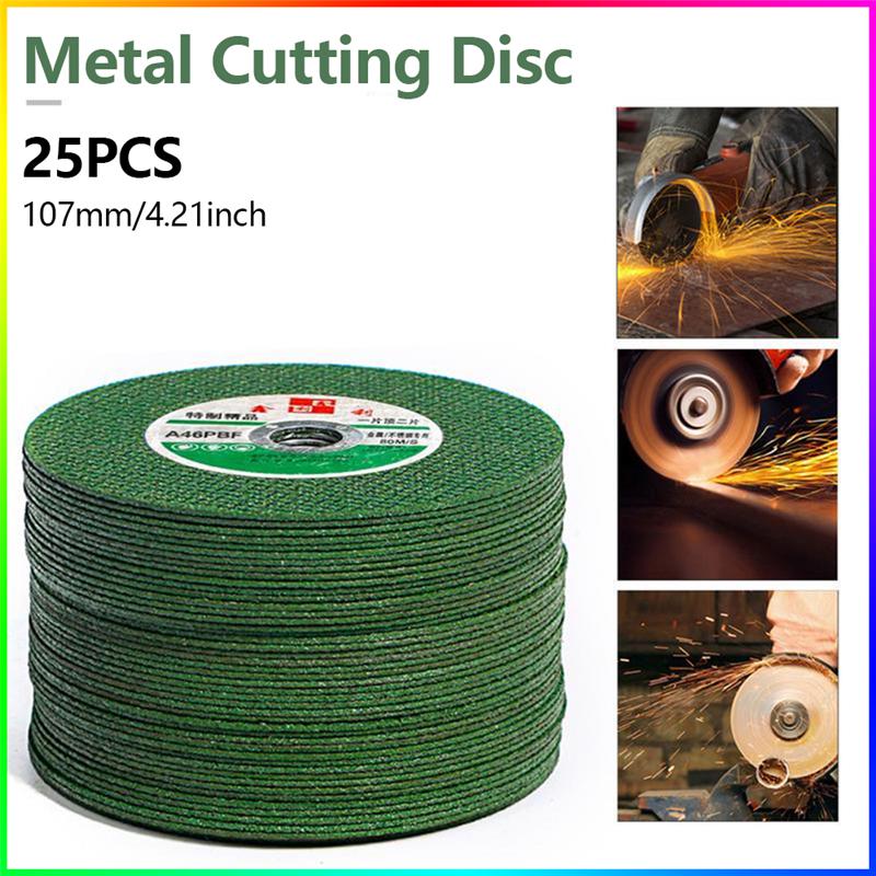 25PCS Cutting Discs 100 Angle Grinder Stainless Steel Metal Grinding