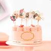 24PCS Fairy Cupcake Toppers Fairies Party Cake Picks Garden Birn Birthday Party Decorations for Elves Theme Baby Shower Supplies