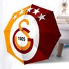 Galatasaray, Logo Automatisches Öffnen und Schließen, 8 Rippen Struktur Tragbarer Regenschirm, Geeignet für Männer und Frauen bei allen Wetterbedingungen Perfektes Geschenk